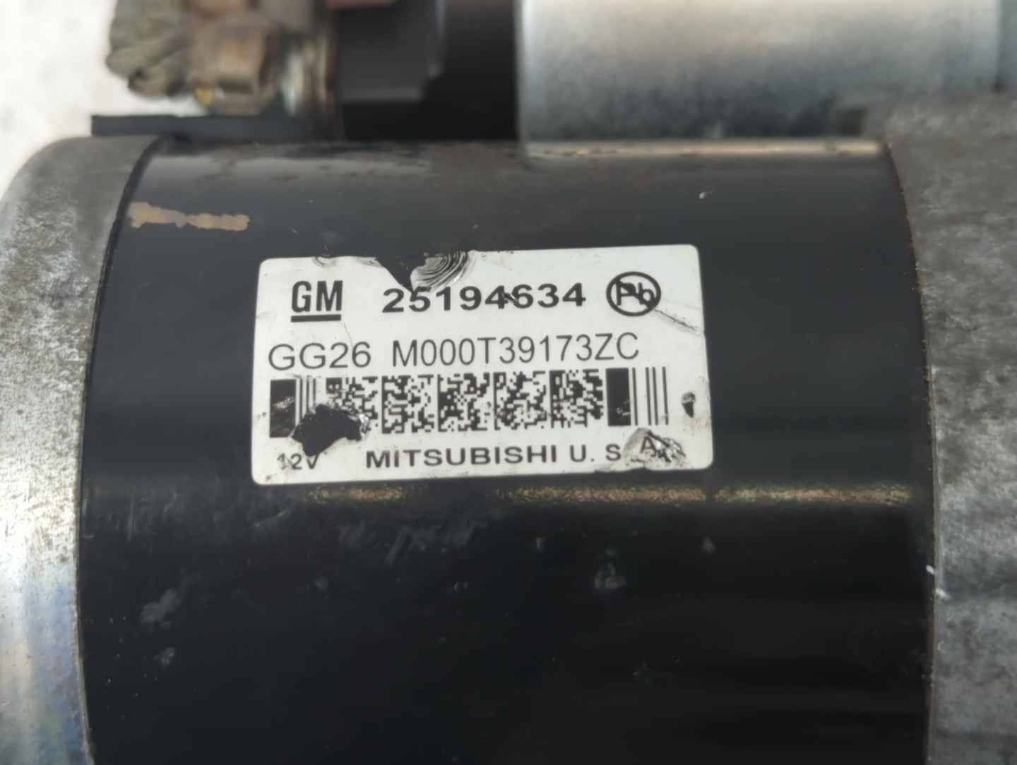 2013-2021 Chevrolet Trax Car Starter Motor Solenoid OEM P/N:M000T39173ZC 25194634 Fits OEM Used Auto Parts - Oemusedautopart