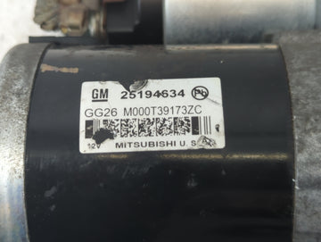 2013-2021 Chevrolet Trax Car Starter Motor Solenoid OEM P/N:M000T39173ZC 25194634 Fits OEM Used Auto Parts