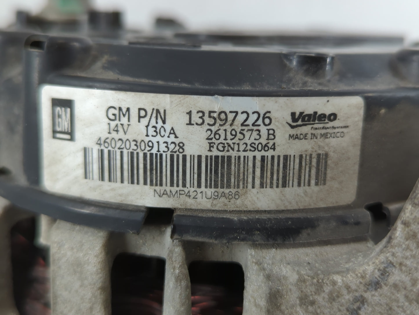 2013-2021 Chevrolet Trax Alternator Replacement Generator Charging Assembly Engine OEM P/N:13597226 Fits OEM Used Auto Parts