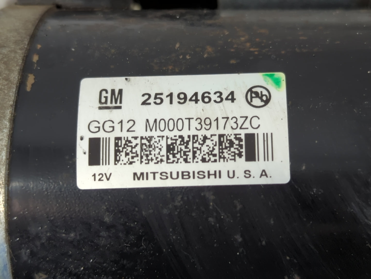 2013-2021 Chevrolet Trax Car Starter Motor Solenoid OEM P/N:M000T39173ZC 25194634 Fits OEM Used Auto Parts - Oemusedautopart