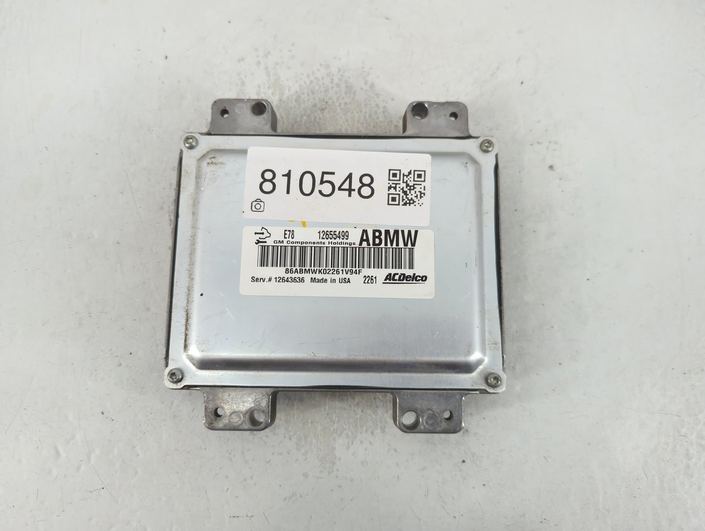 2013-2016 Chevrolet Trax PCM Engine Control Computer ECU ECM PCU OEM P/N:12643636 12655499 Fits Fits 2011 2012 2013 2014 201