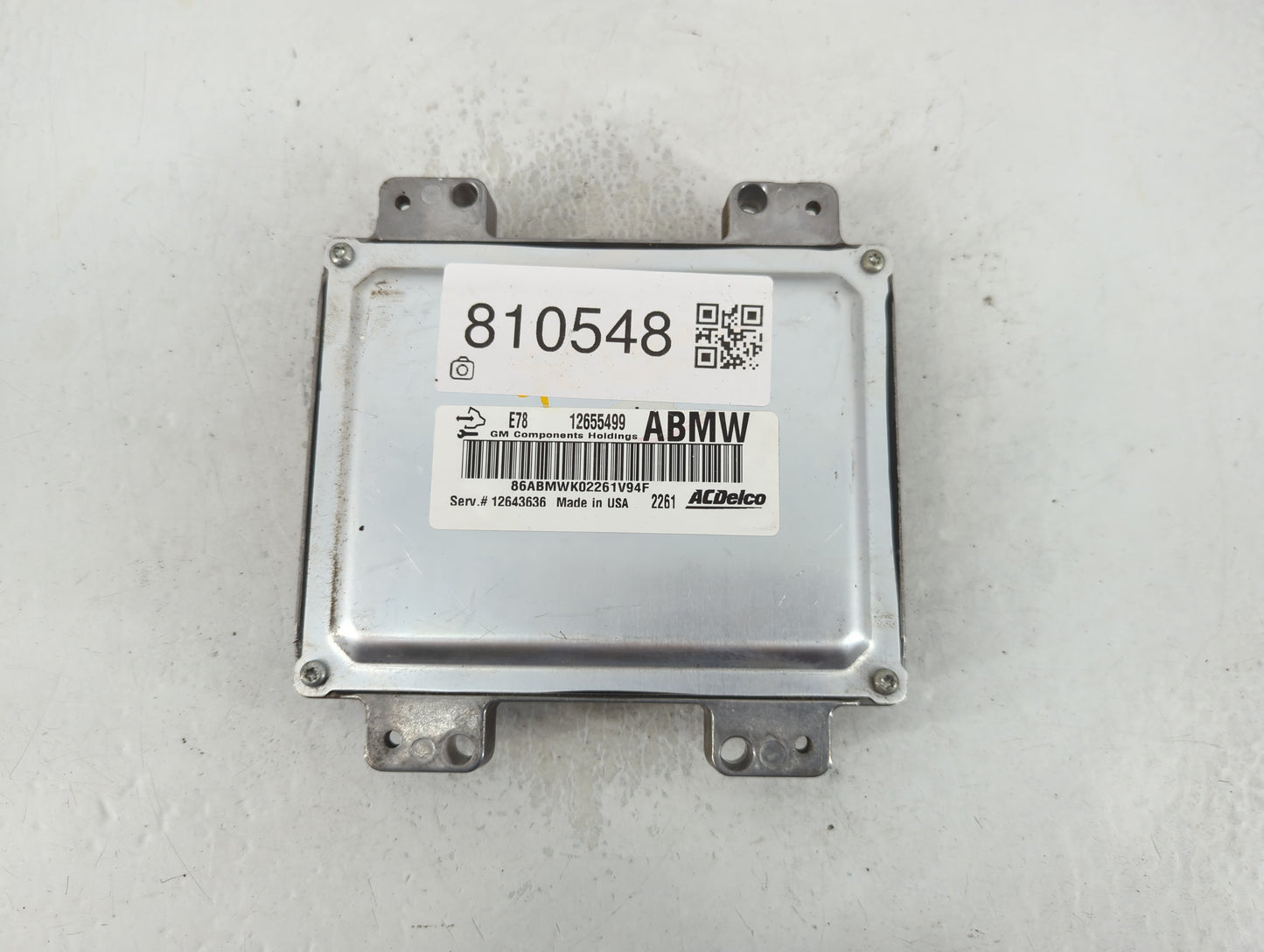 2013-2016 Chevrolet Trax PCM Engine Control Computer ECU ECM PCU OEM P/N:12643636 12655499 Fits Fits 2011 2012 2013 2014 201