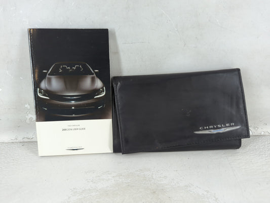 2016 Chrysler 200 Owners Manual Book Guide P/N:16UF-926-AA OEM Used Auto Parts - Oemusedautoparts1.com