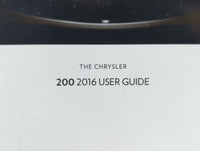 2016 Chrysler 200 Owners Manual Book Guide P/N:16UF-926-AA OEM Used Auto Parts - Oemusedautoparts1.com