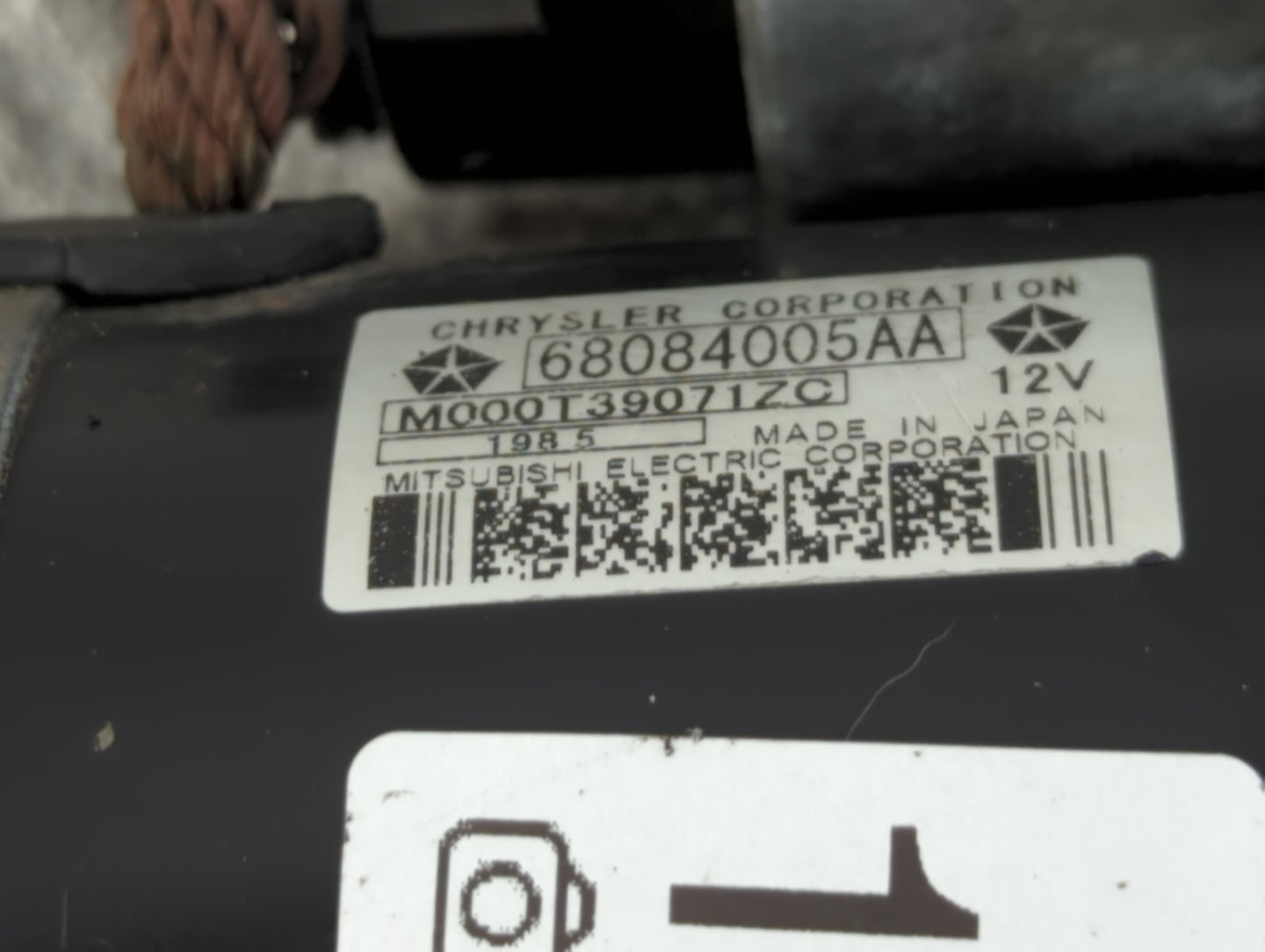 2015-2017 Chrysler 200 Car Starter Motor Solenoid OEM P/N:68084005AA Fits Fits 2014 2015 2016 2017 2018 2019 2020 2021 2022 