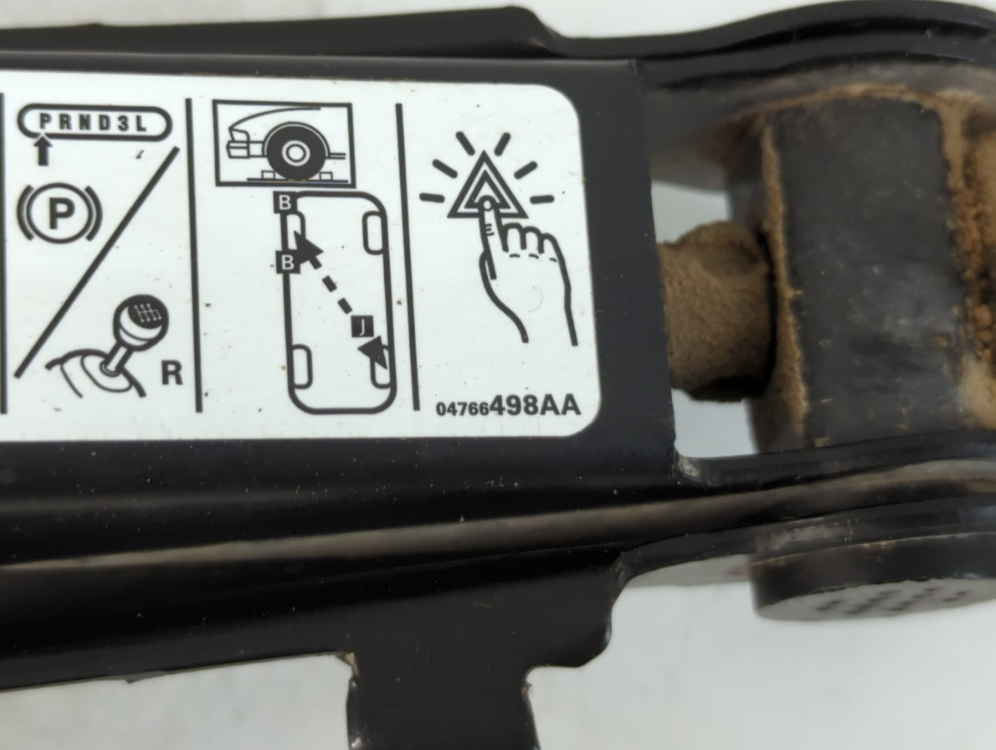 2016 Chrysler 200 Spare Scissor Car Jack 1071549 - Oemusedautoparts1.com