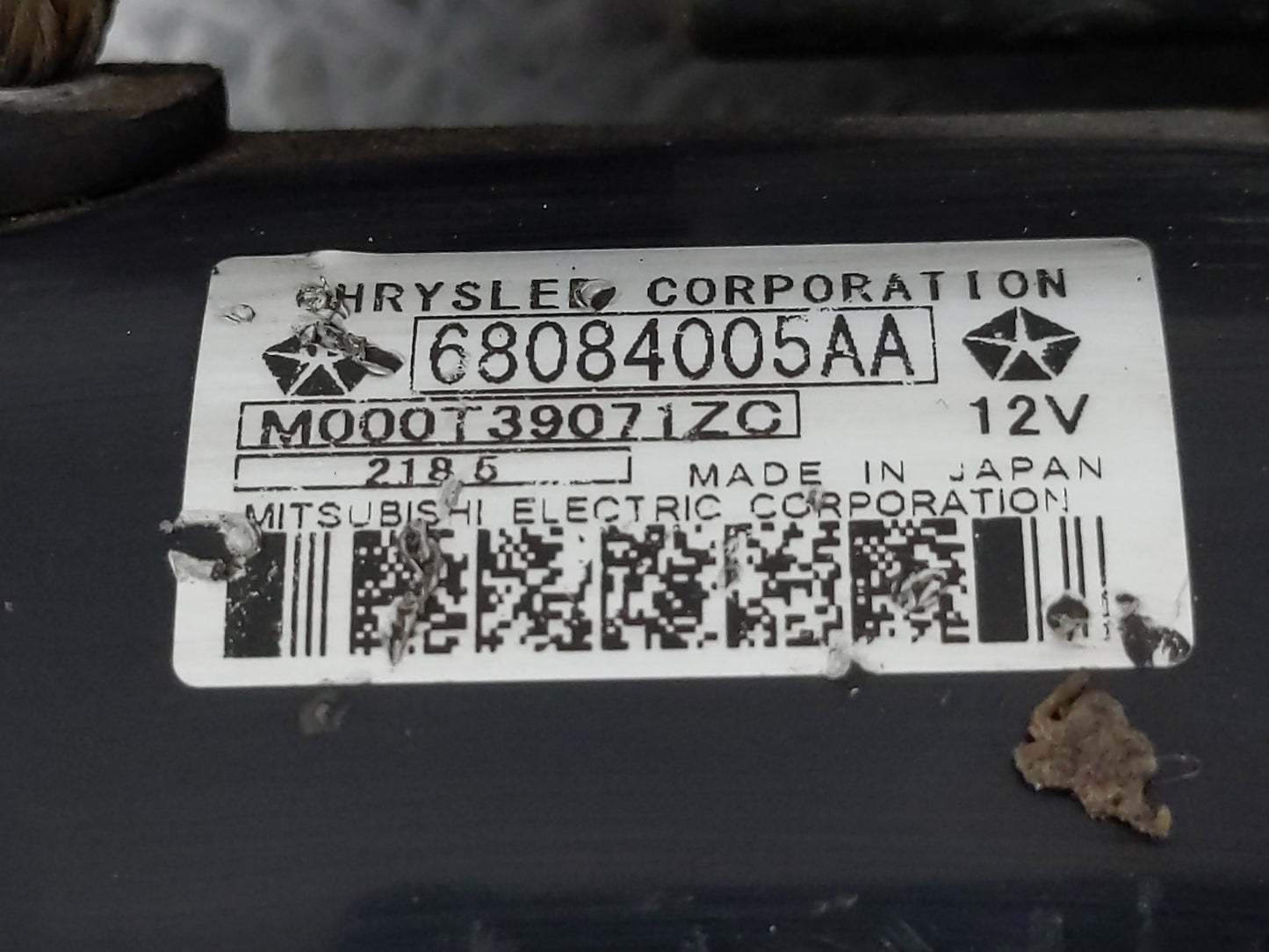 2015-2017 Chrysler 200 Car Starter Motor Solenoid OEM P/N:68084005AA Fits Fits 2014 2015 2016 2017 2018 2019 2020 2021 2022 