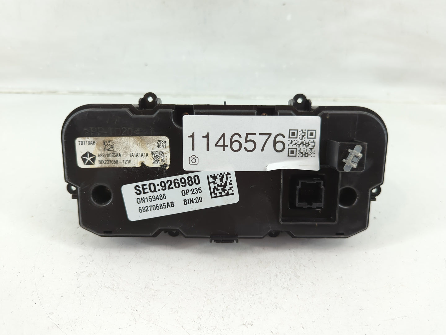 2015-2017 Chrysler 200 Climate Control Module Temperature AC/Heater Replacement P/N:68270685AB Fits Fits 2015 2016 2017 OEM 