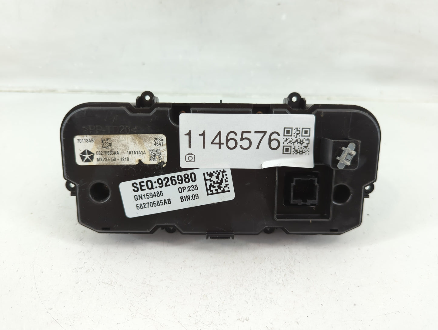2015-2017 Chrysler 200 Climate Control Module Temperature AC/Heater Replacement P/N:68270685AB Fits Fits 2015 2016 2017 OEM 