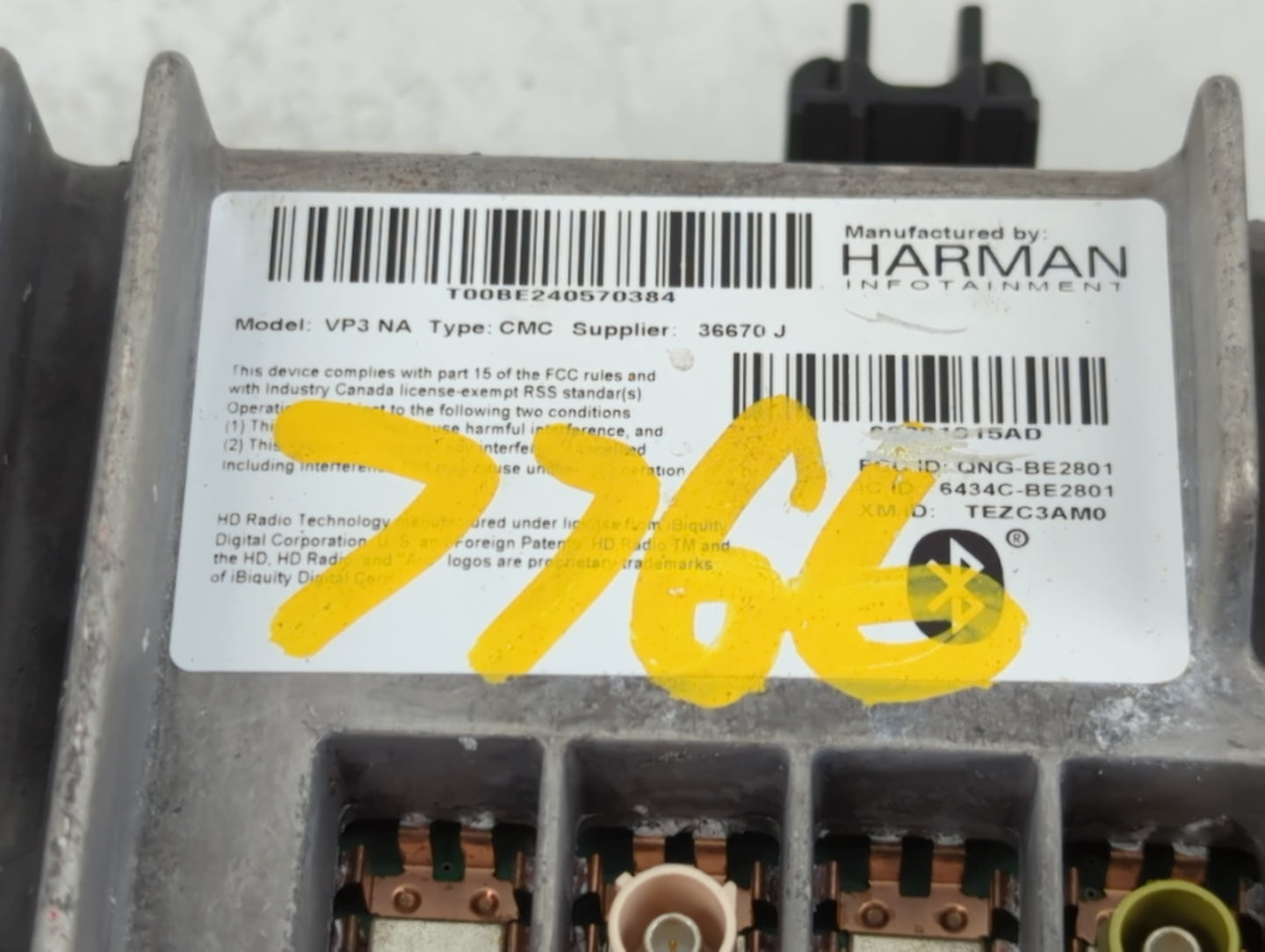 2016 Chrysler 200 Radio AM FM Cd Player Receiver Replacement Fits OEM Used Auto Parts - Oemusedautoparts1.com