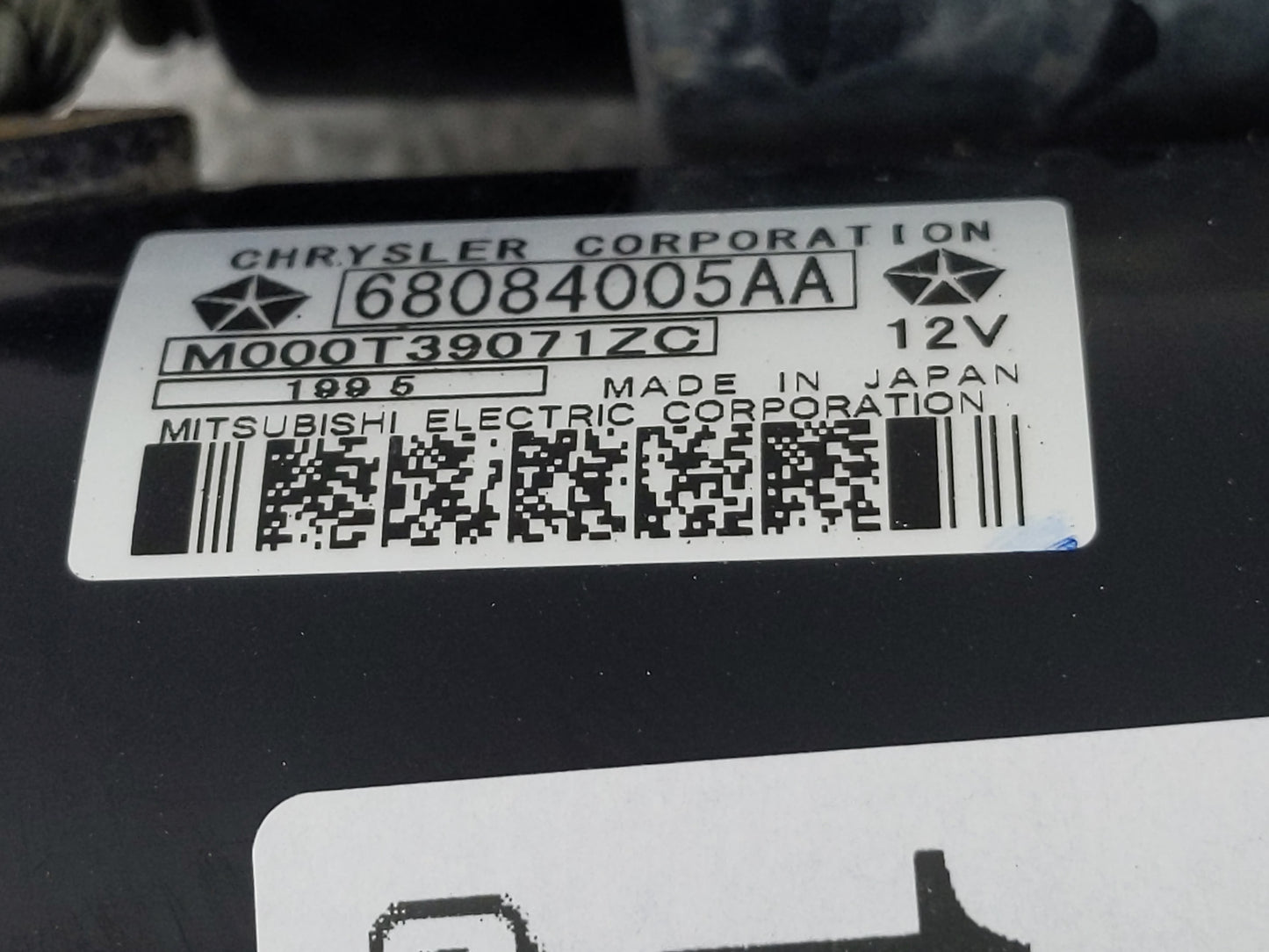 2015-2017 Chrysler 200 Car Starter Motor Solenoid OEM P/N:68084005AA Fits Fits 2014 2015 2016 2017 2018 2019 2020 2021 2022 