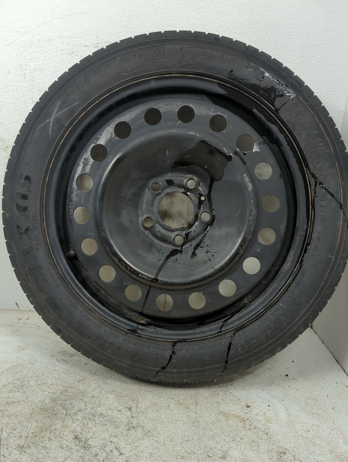 2015-2017 Chrysler 200 Spare Donut Tire Wheel Rim Oem 1401505 - Oemusedautoparts1.com