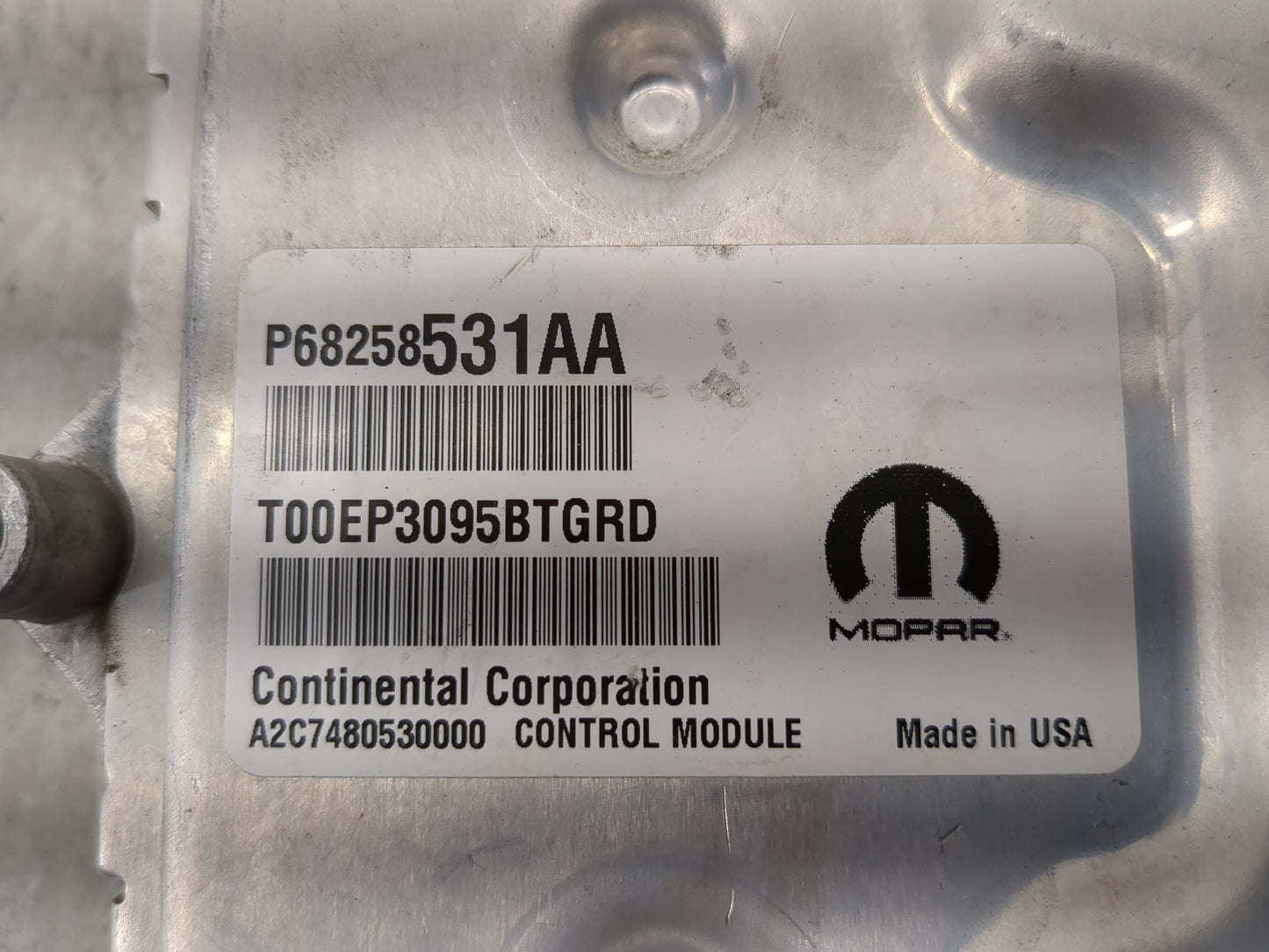 2016-2017 Chrysler 200 PCM Engine Control Computer ECU ECM PCU OEM P/N:68258531AA Fits Fits 2016 2017 OEM Used Auto Parts - 