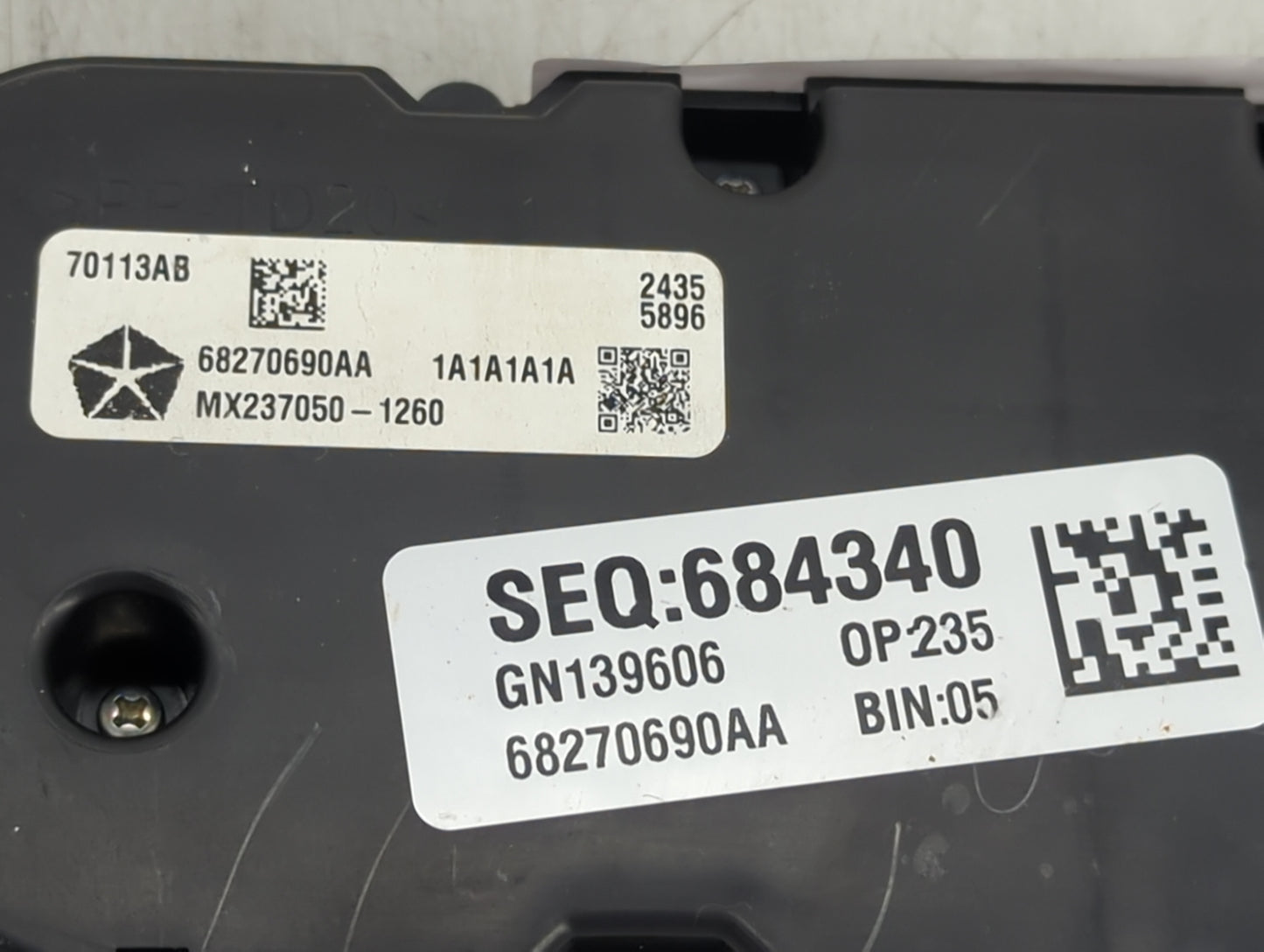2016-2017 Chrysler 200 Climate Control Module Temperature AC/Heater Replacement P/N:68270690AA MX237050-1260 Fits Fits 2016 