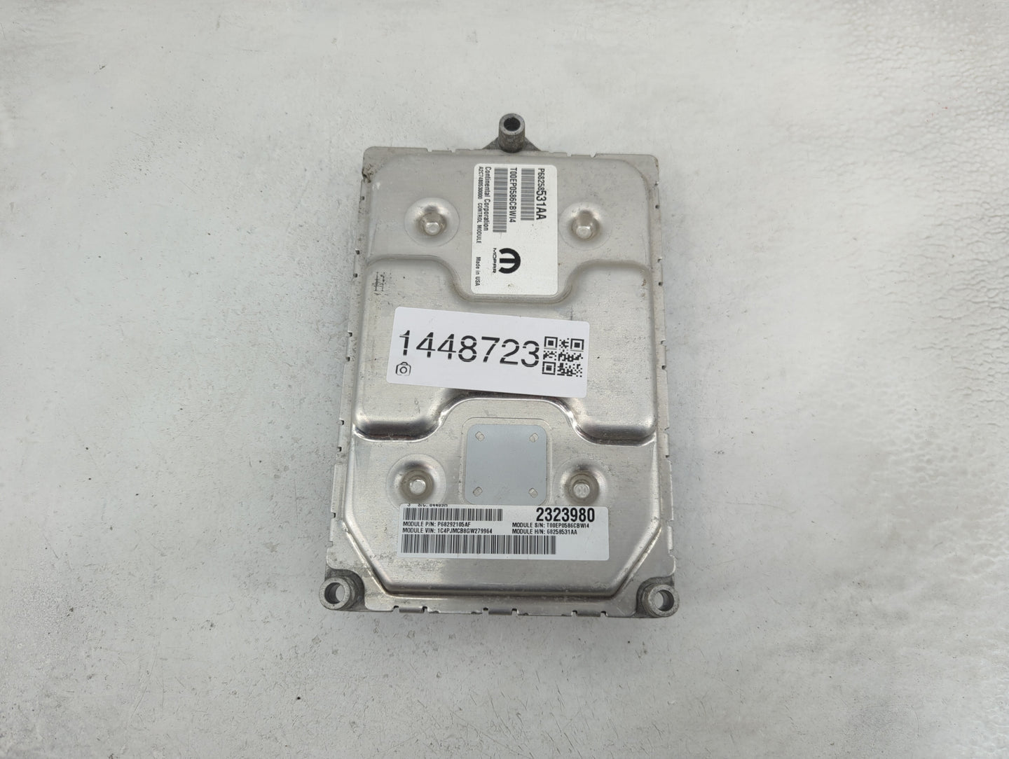 2016-2017 Chrysler 200 PCM Engine Control Computer ECU ECM PCU OEM P/N:P68292105AF P68258531AA, 68258531AA Fits Fits 2016 20