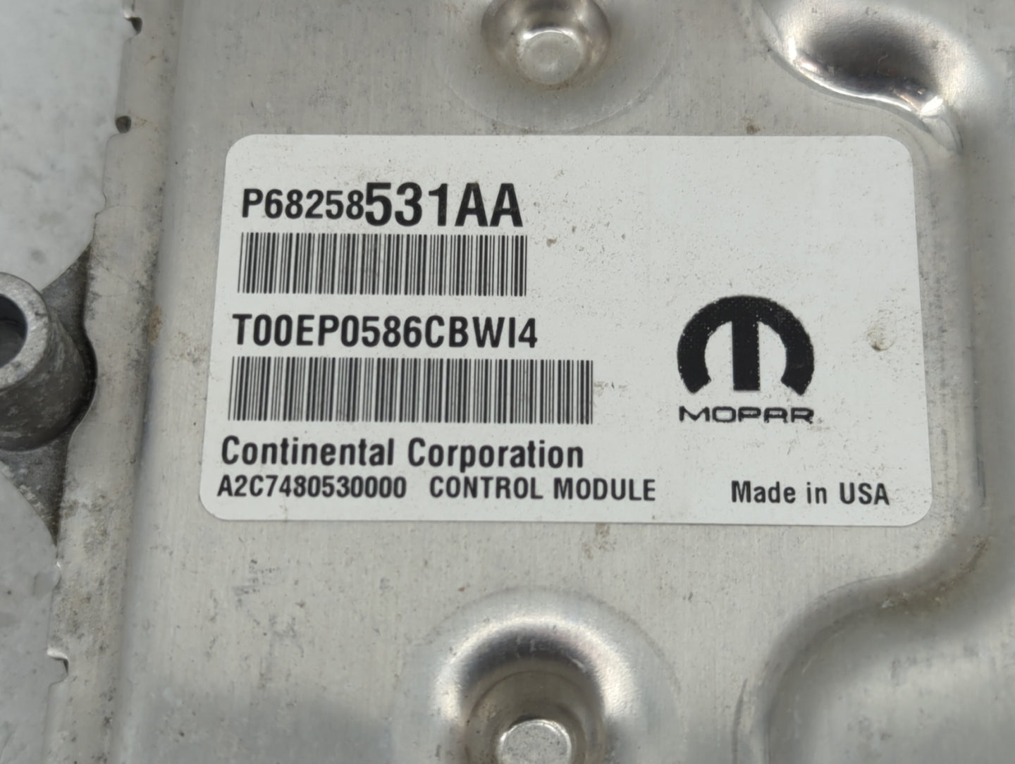 2016-2017 Chrysler 200 PCM Engine Control Computer ECU ECM PCU OEM P/N:P68292105AF P68258531AA, 68258531AA Fits Fits 2016 20