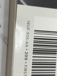 2016 Chrysler 200 Owners Manual Book Guide P/N:16UF-926-AA 16UF-426-AA OEM Used Auto Parts - Oemusedautoparts1.com