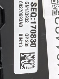 2016-2017 Chrysler 200 Climate Control Module Temperature AC/Heater Replacement P/N:68270693AA 68270693AB Fits Fits 2016 201