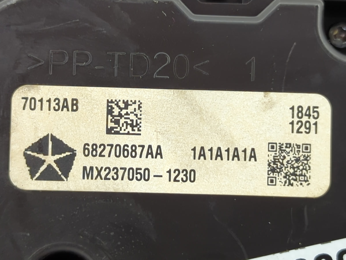 2016-2017 Chrysler 200 Climate Control Module Temperature AC/Heater Replacement P/N:68270687AA MX237050-1230 Fits Fits 2016 