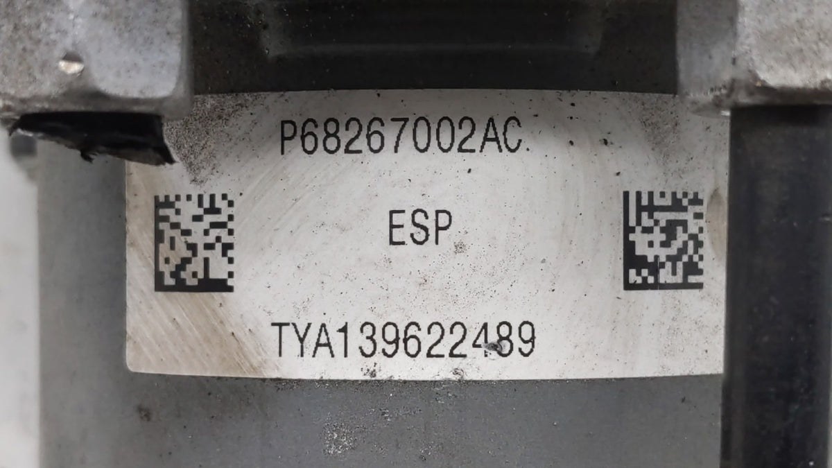 2016 Chrysler 200 Anti-Lock Brake ABS Pump Module Actuator OEM P/N:68267002AC 68293539AB Fits OEM Used Auto Parts - Oemuseda