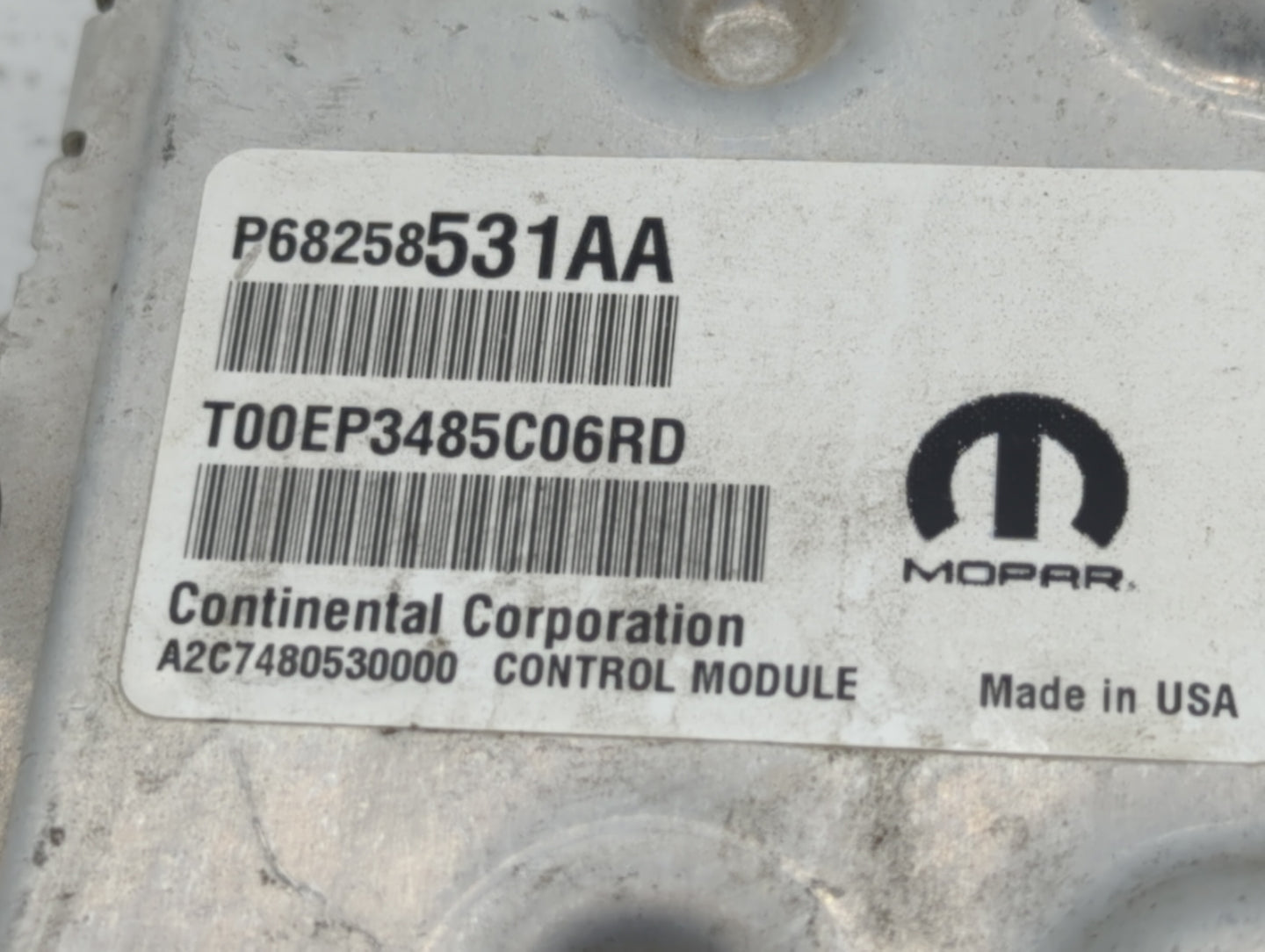 2016-2017 Chrysler 200 PCM Engine Control Computer ECU ECM PCU OEM P/N:P68258531AB P68250527AG, P68258531AA Fits Fits 2016 2