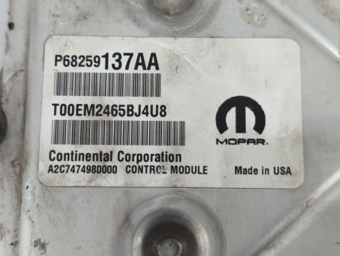 2016-2017 Chrysler 200 PCM Engine Control Computer ECU ECM PCU OEM P/N:P68259137AA P68316598AC, P68284456AD Fits Fits 2016 2