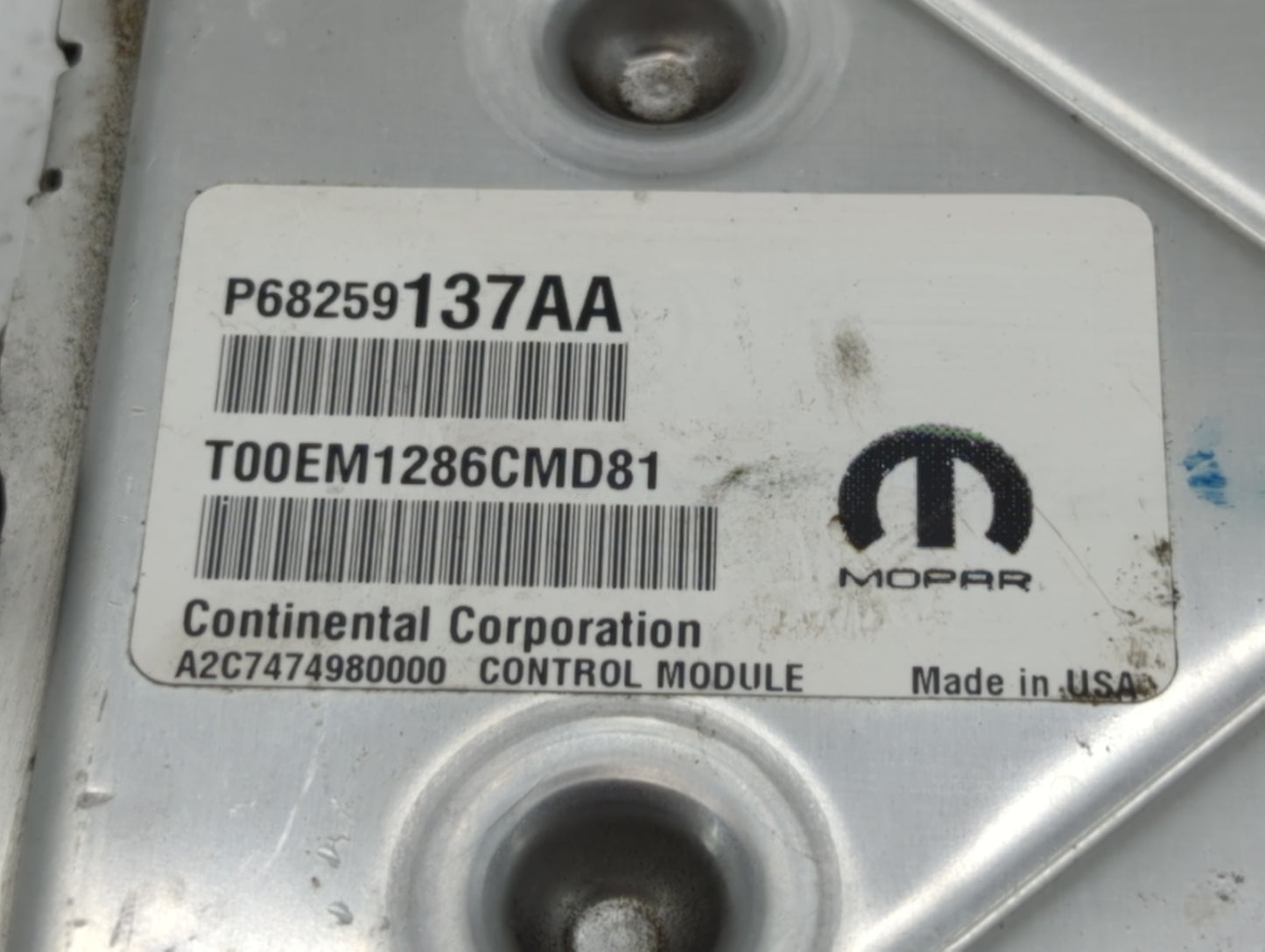2016-2017 Chrysler 200 PCM Engine Control Computer ECU ECM PCU OEM P/N:P68259137AA P68316598AC, P68284456AD Fits Fits 2016 2