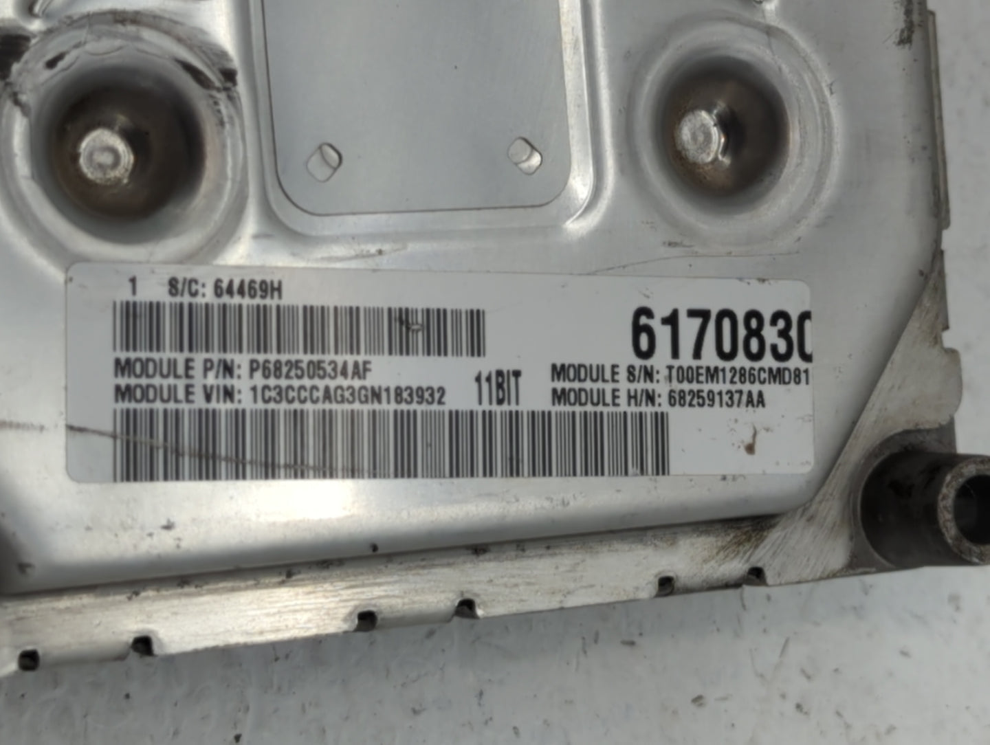 2016-2017 Chrysler 200 PCM Engine Control Computer ECU ECM PCU OEM P/N:P68259137AA P68316598AC, P68284456AD Fits Fits 2016 2
