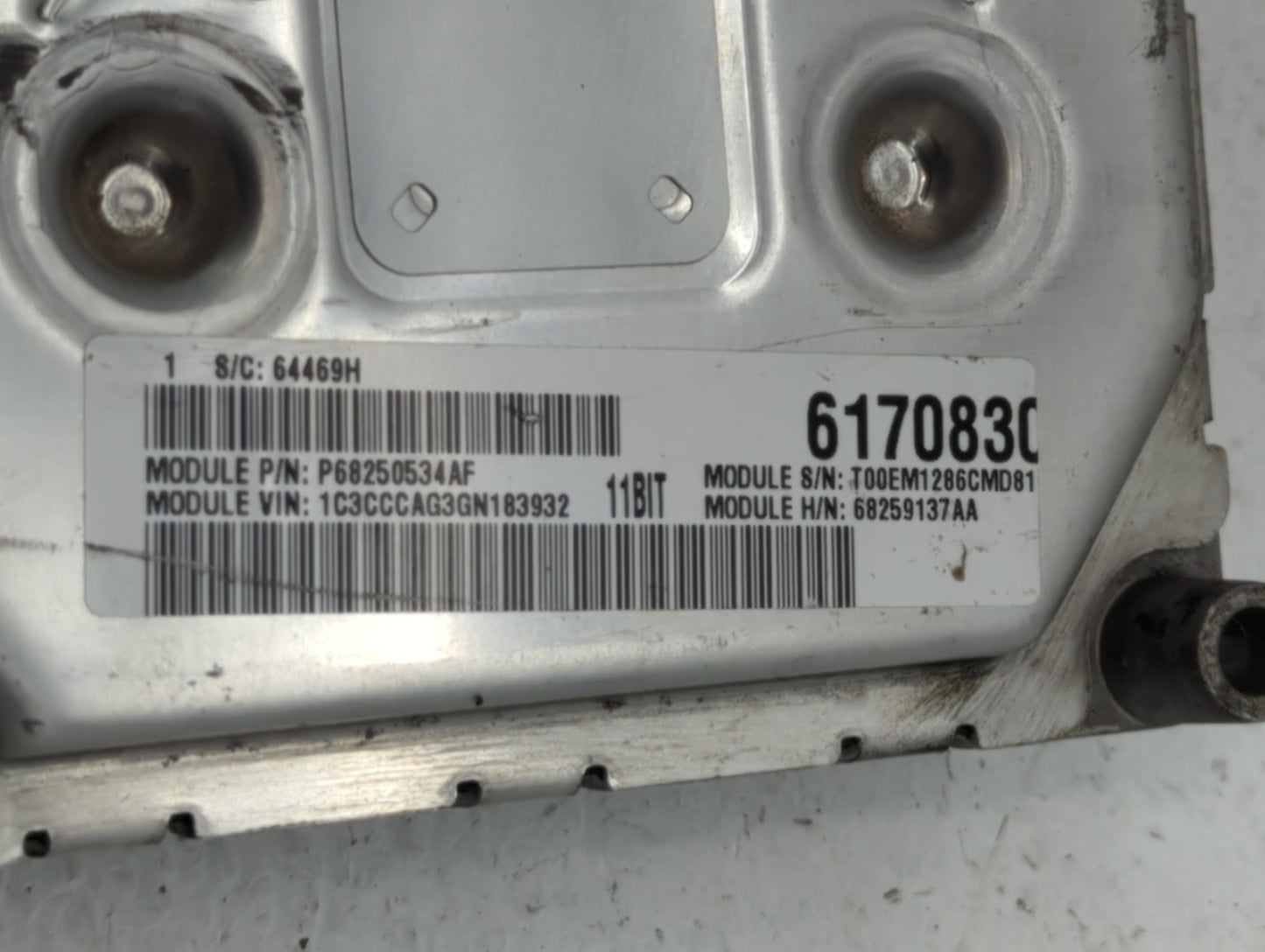 2016-2017 Chrysler 200 PCM Engine Control Computer ECU ECM PCU OEM P/N:P68259137AA P68316598AC, P68284456AD Fits Fits 2016 2