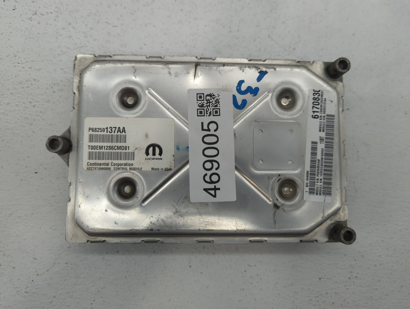 2016-2017 Chrysler 200 PCM Engine Control Computer ECU ECM PCU OEM P/N:P68259137AA P68316598AC, P68284456AD Fits Fits 2016 2