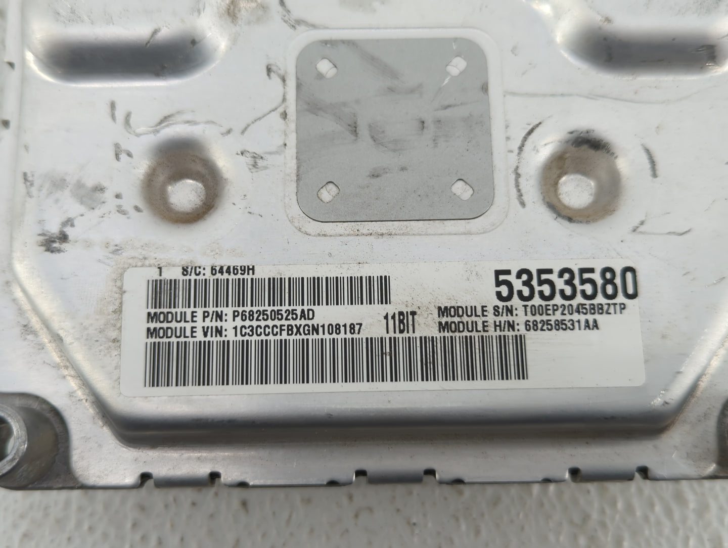 2016-2017 Chrysler 200 PCM Engine Control Computer ECU ECM PCU OEM P/N:P68258531AB P68250527AG, P68258531AA Fits Fits 2016 2