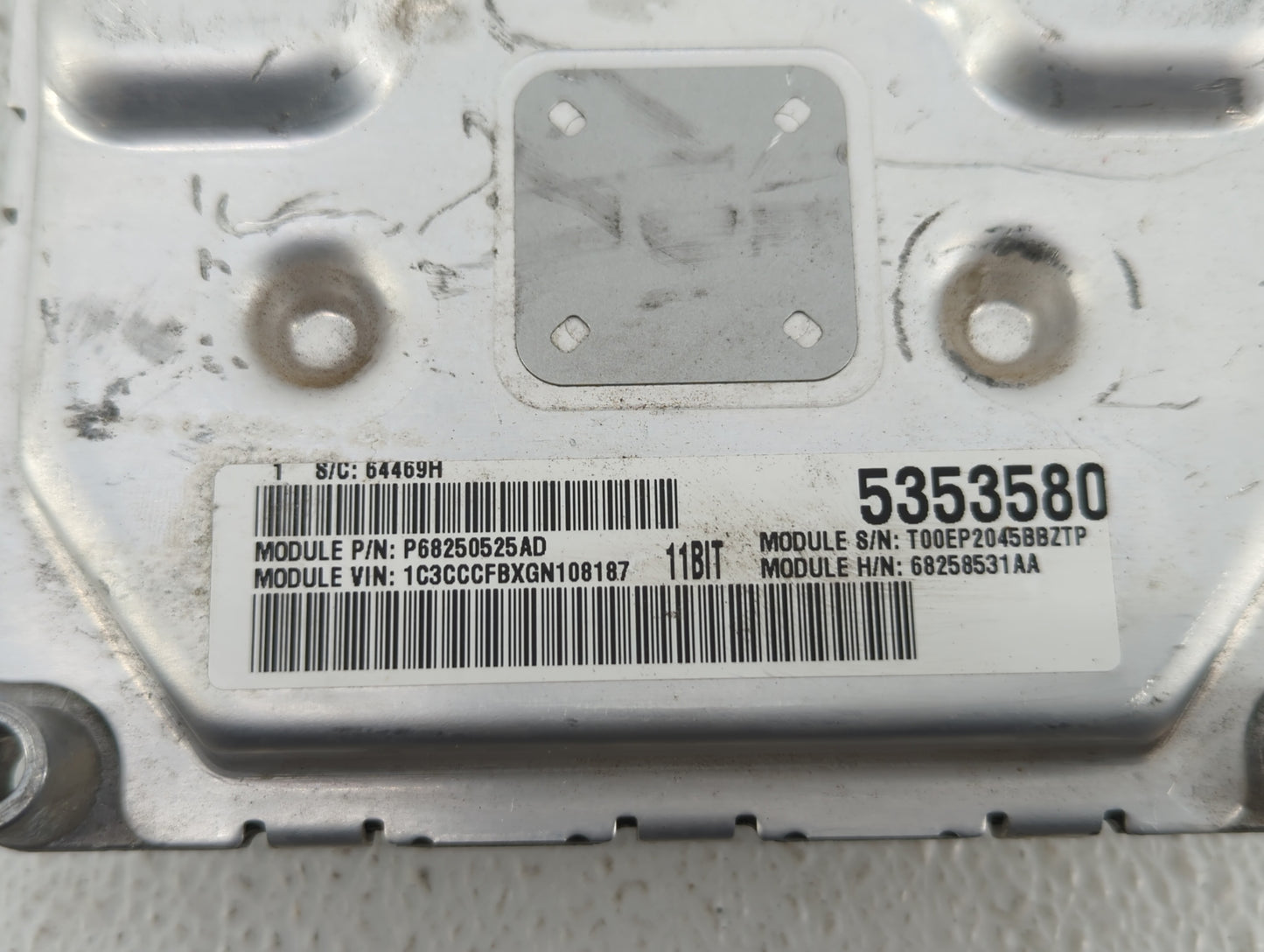 2016-2017 Chrysler 200 PCM Engine Control Computer ECU ECM PCU OEM P/N:P68258531AB P68250527AG, P68258531AA Fits Fits 2016 2