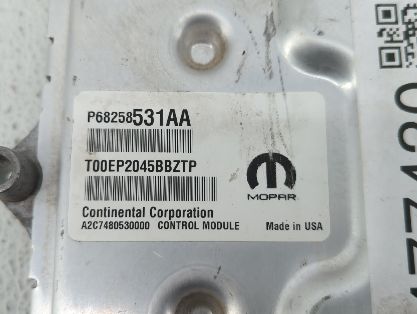 2016-2017 Chrysler 200 PCM Engine Control Computer ECU ECM PCU OEM P/N:P68258531AB P68250527AG, P68258531AA Fits Fits 2016 2