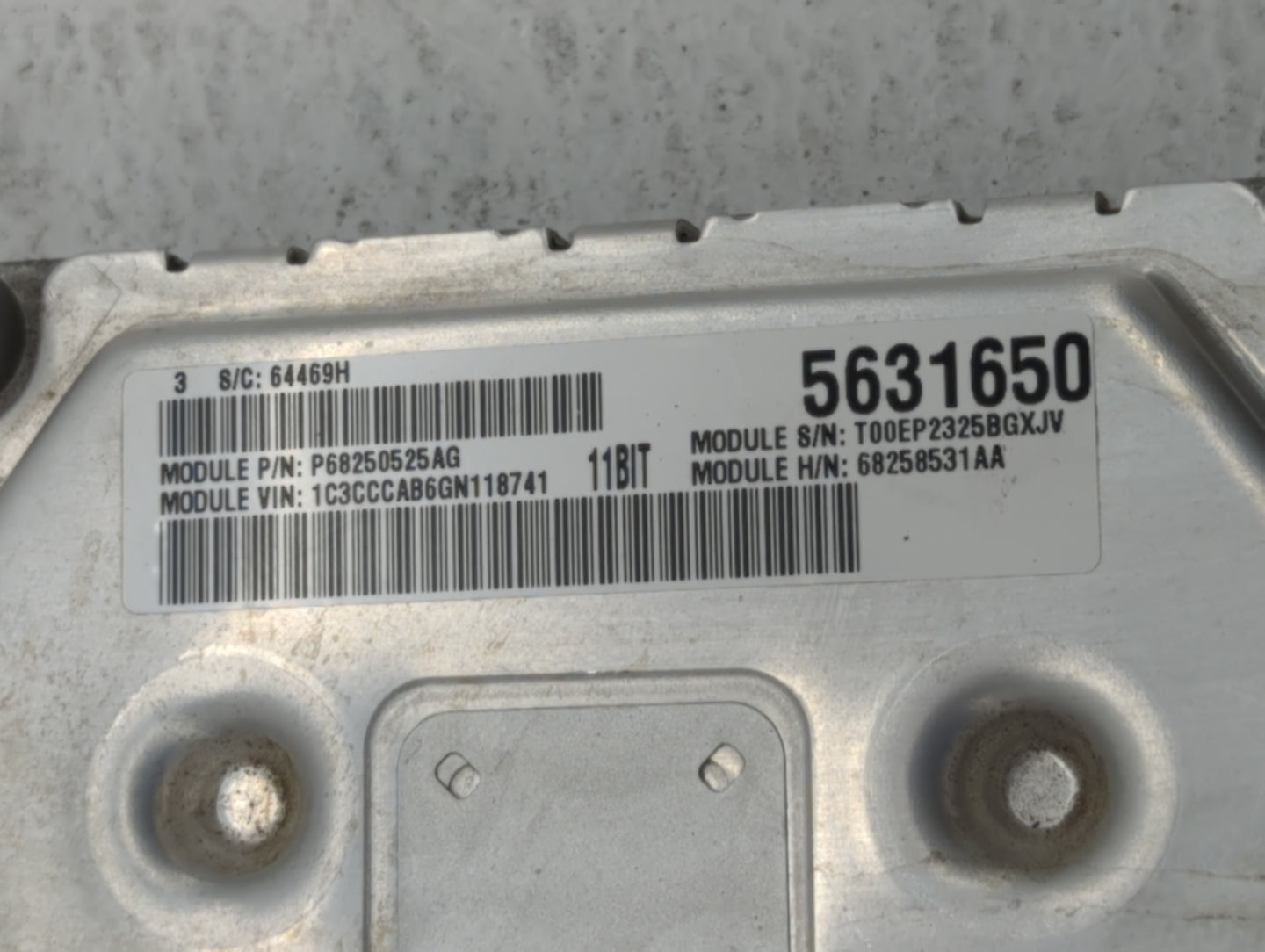 2016-2017 Chrysler 200 PCM Engine Control Computer ECU ECM PCU OEM P/N:P68258531AB P68250527AG, P68258531AA Fits Fits 2016 2