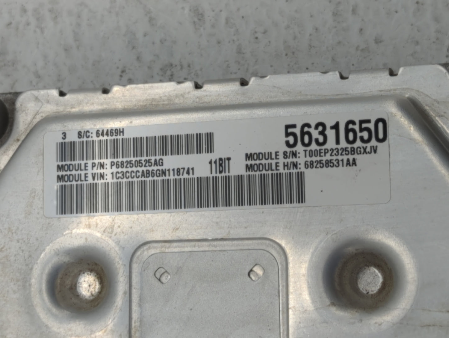 2016-2017 Chrysler 200 PCM Engine Control Computer ECU ECM PCU OEM P/N:P68258531AB P68250527AG, P68258531AA Fits Fits 2016 2