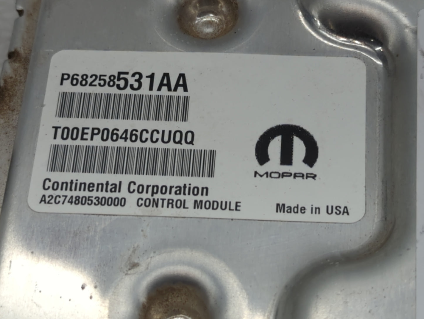 2016-2017 Chrysler 200 PCM Engine Control Computer ECU ECM PCU OEM P/N:P68258531AB P68250527AG, P68258531AA Fits Fits 2016 2
