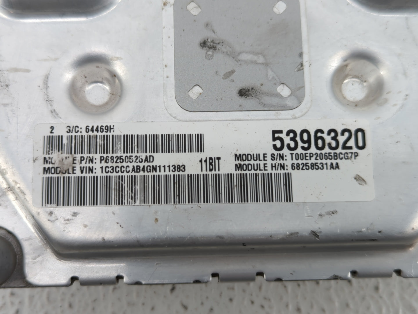 2016-2017 Chrysler 200 PCM Engine Control Computer ECU ECM PCU OEM P/N:P68258531AB P68250527AG, P68258531AA Fits Fits 2016 2