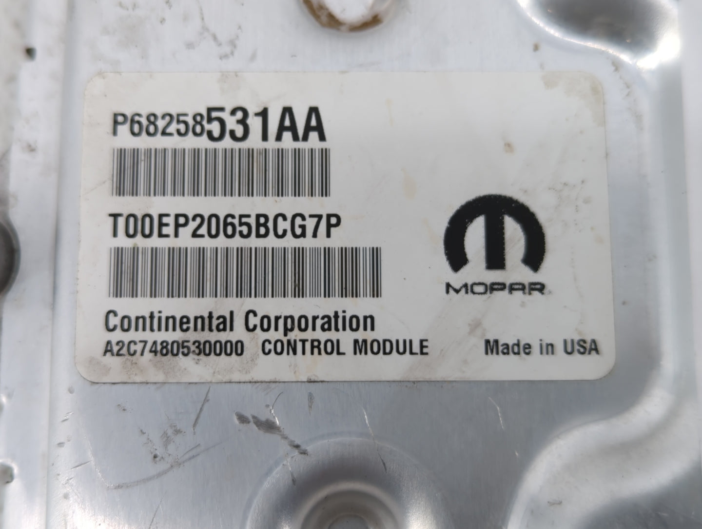 2016-2017 Chrysler 200 PCM Engine Control Computer ECU ECM PCU OEM P/N:P68258531AB P68250527AG, P68258531AA Fits Fits 2016 2