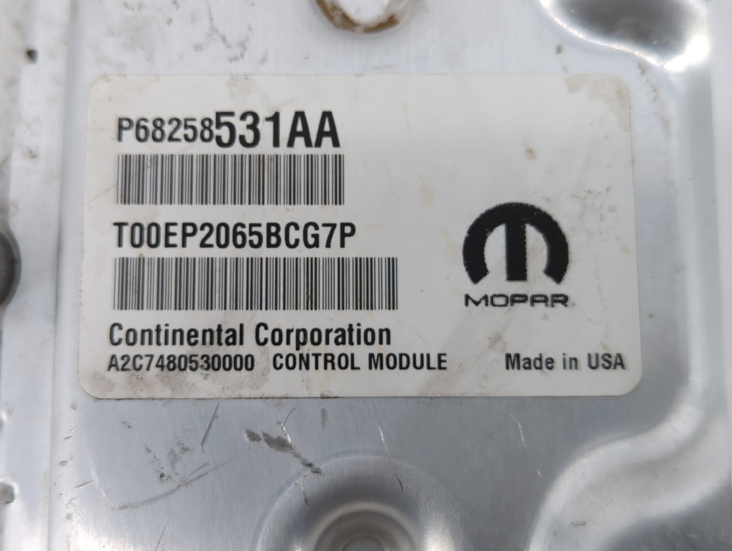 2016-2017 Chrysler 200 PCM Engine Control Computer ECU ECM PCU OEM P/N:P68258531AB P68250527AG, P68258531AA Fits Fits 2016 2
