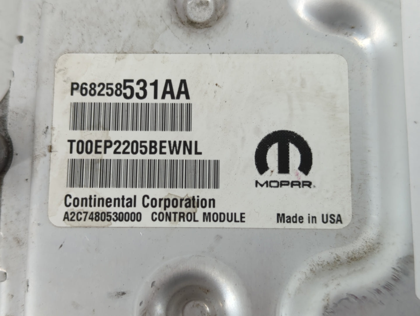 2016-2017 Chrysler 200 PCM Engine Control Computer ECU ECM PCU OEM P/N:P68258531AA P68250527AD Fits Fits 2016 2017 OEM Used 