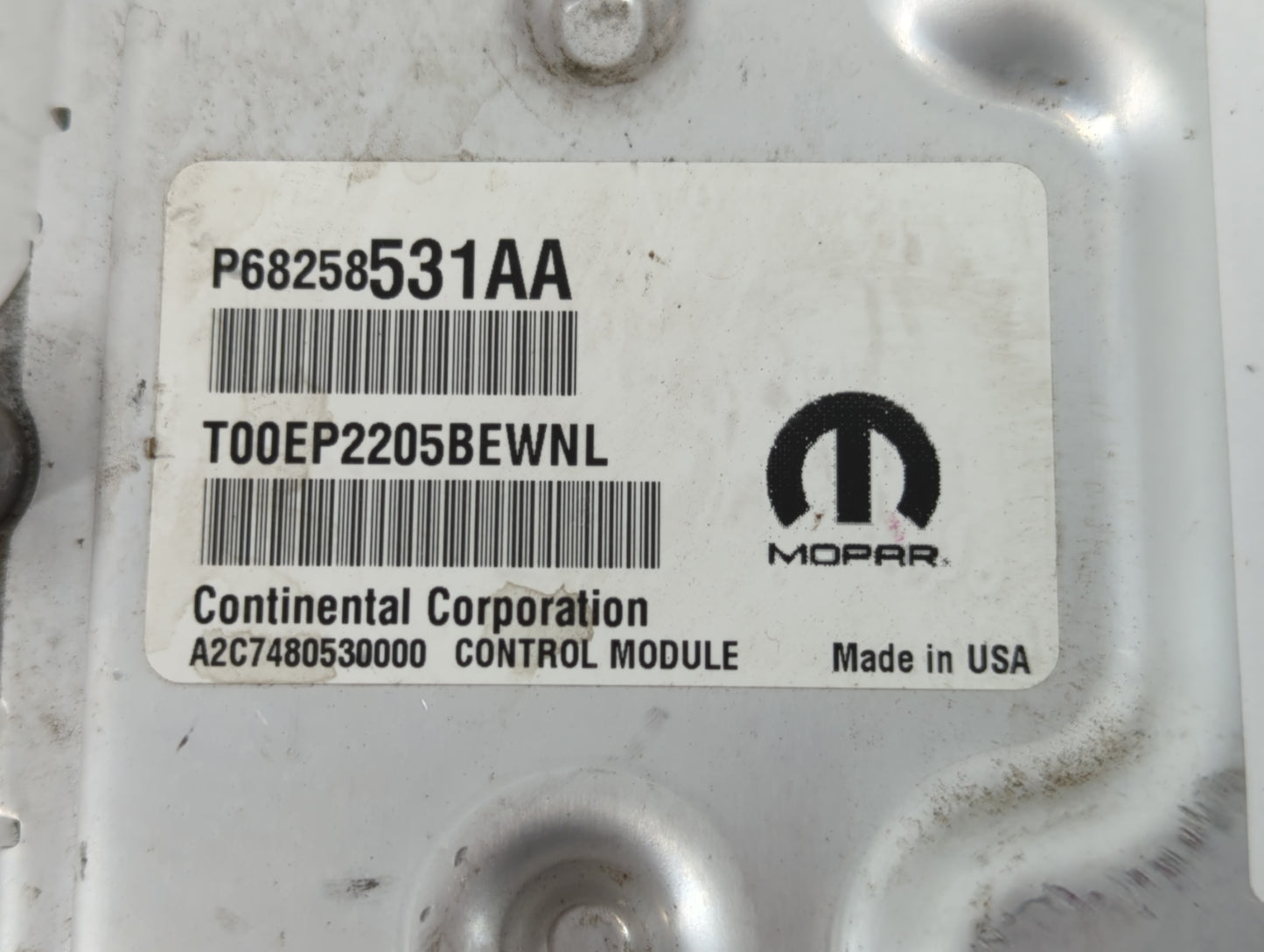 2016-2017 Chrysler 200 PCM Engine Control Computer ECU ECM PCU OEM P/N:P68258531AA P68250527AD Fits Fits 2016 2017 OEM Used 
