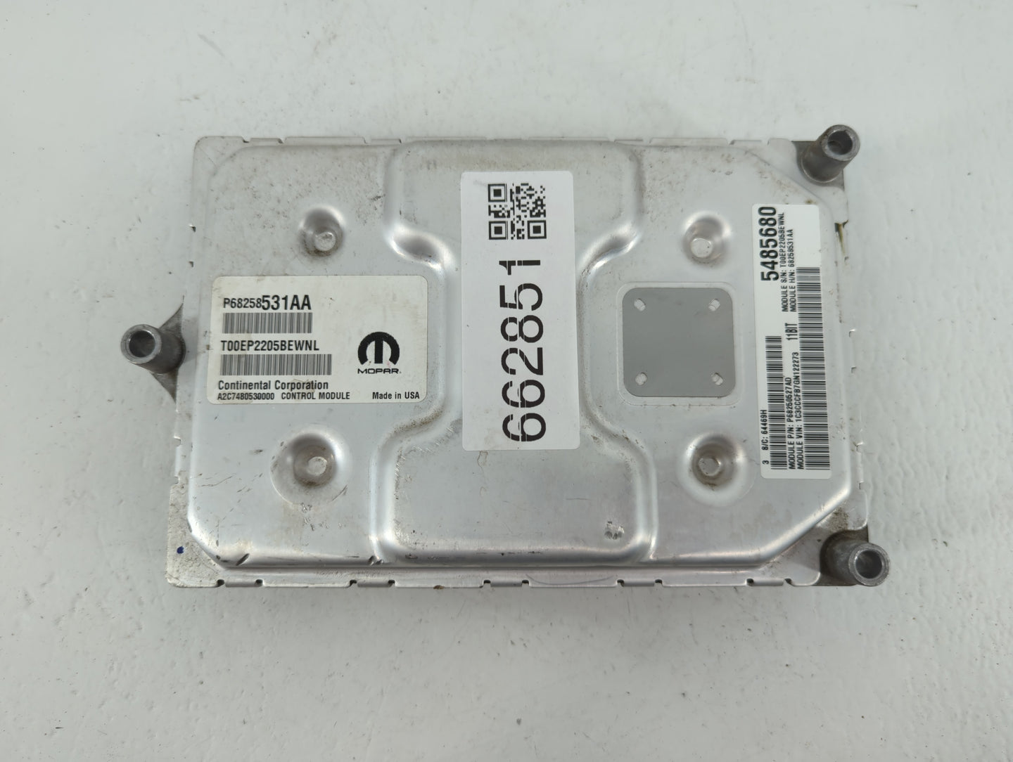 2016-2017 Chrysler 200 PCM Engine Control Computer ECU ECM PCU OEM P/N:P68258531AA P68250527AD Fits Fits 2016 2017 OEM Used 