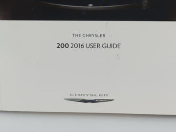 2016 Chrysler 200 Owners Manual Book Guide OEM Used Auto Parts