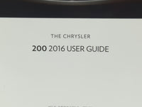 2016 Chrysler 200 Owners Manual Book Guide P/N:16UF-926-AA OEM Used Auto Parts - Oemusedautoparts1.com