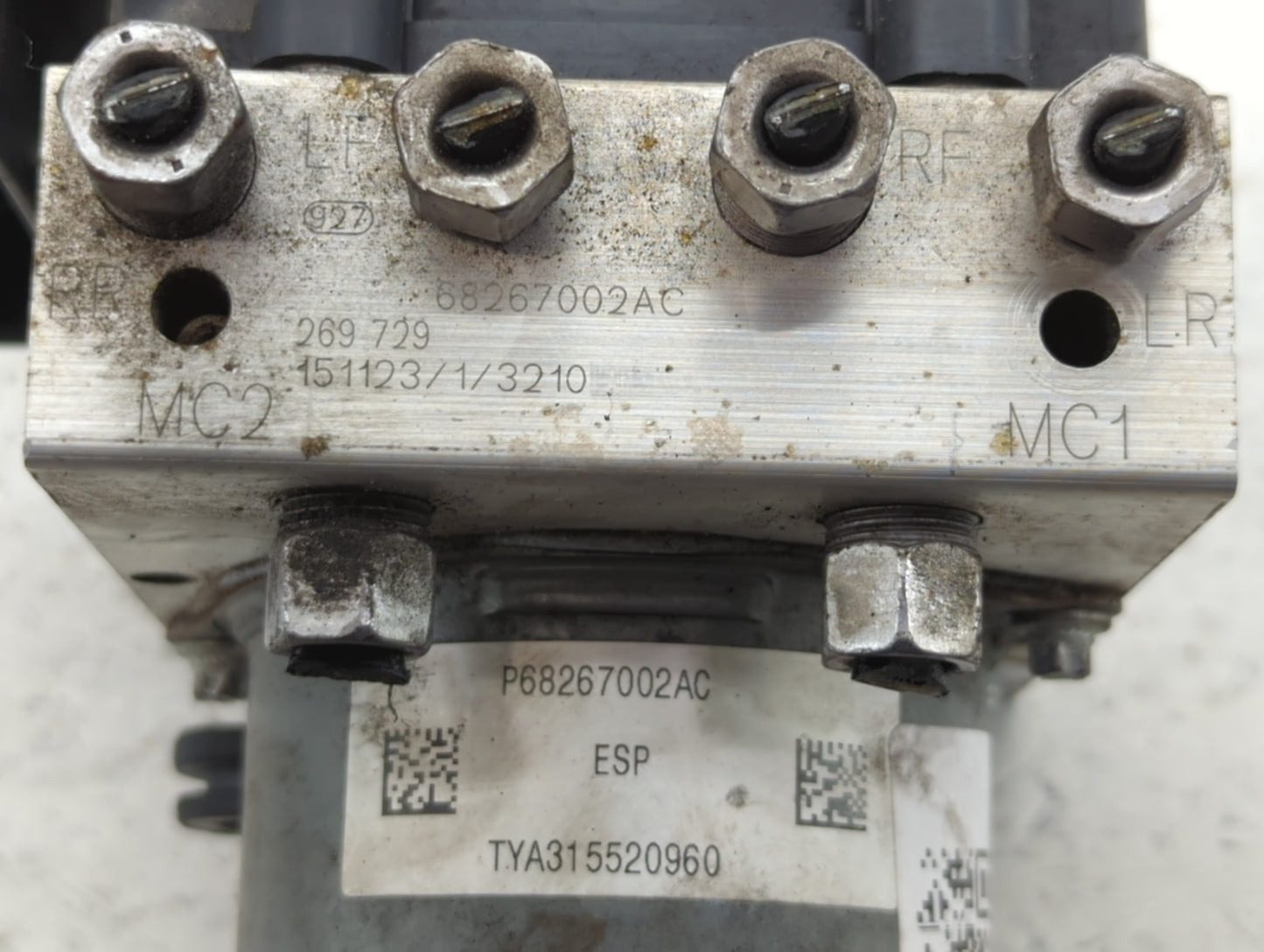 2016 Chrysler 200 ABS Pump Control Module Replacement P/N:68267002AC Fits OEM Used Auto Parts - Oemusedautoparts1.com