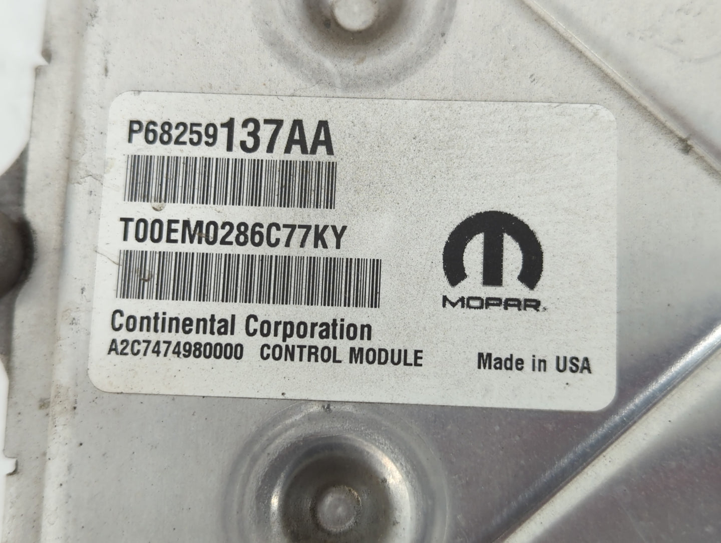 2016-2017 Chrysler 200 PCM Engine Control Computer ECU ECM PCU OEM P/N:5749740 P68259137AA Fits Fits 2016 2017 OEM Used Auto