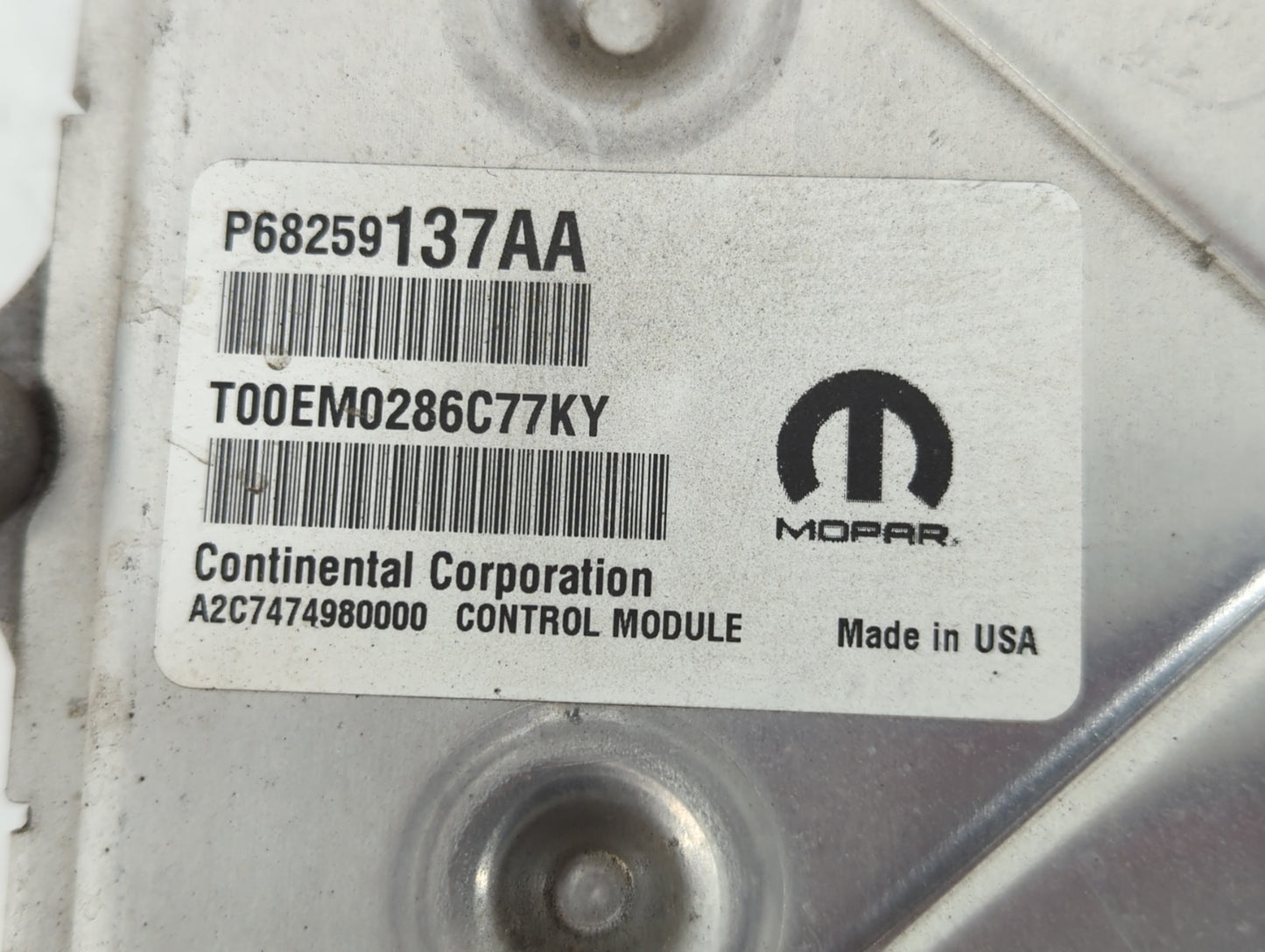 2016-2017 Chrysler 200 PCM Engine Control Computer ECU ECM PCU OEM P/N:5749740 P68259137AA Fits Fits 2016 2017 OEM Used Auto