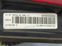 2016 Chrysler 200 Tail Light Assembly Driver Left OEM P/N:BDM92403000 Fits OEM Used Auto Parts - Oemusedautoparts1.com
