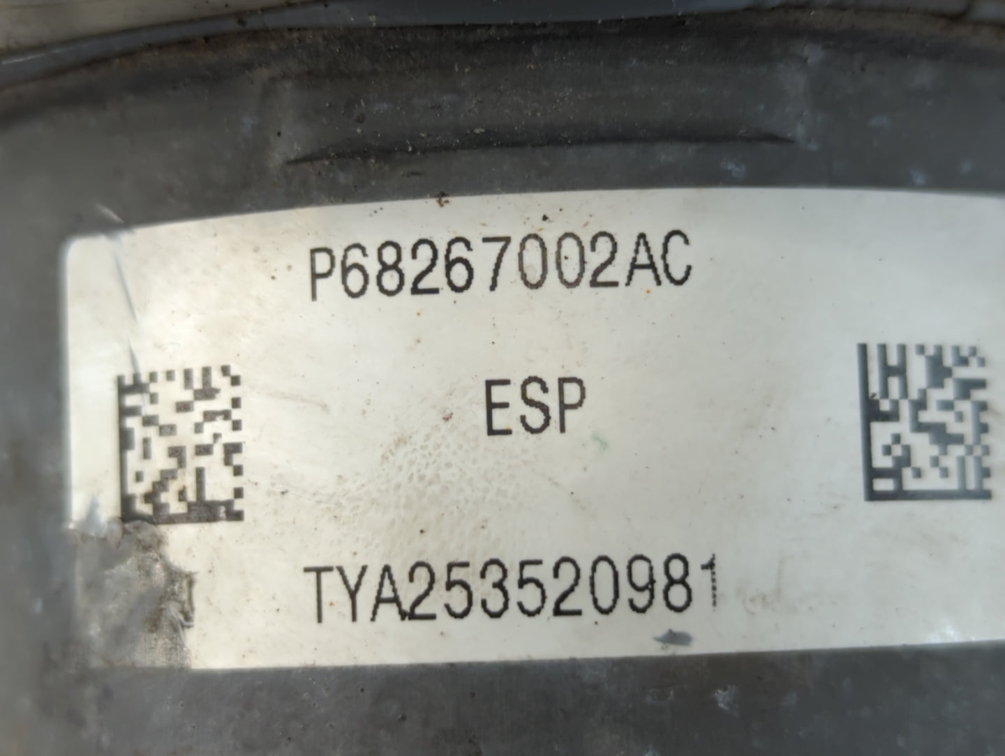 2016 Chrysler 200 ABS Pump Control Module Replacement P/N:P68267002AC Fits OEM Used Auto Parts - Oemusedautoparts1.com