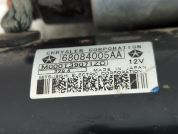 2015-2017 Chrysler 200 Car Starter Motor Solenoid OEM P/N:M000T39071ZC 68084005AA Fits OEM Used Auto Parts